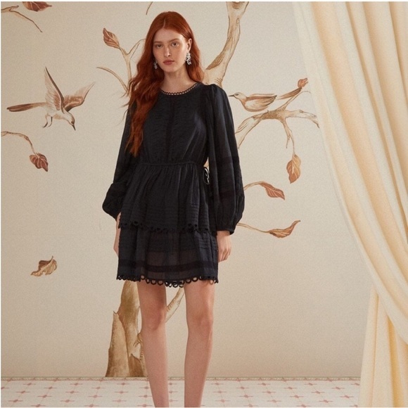 tall long sleeve black dress Petal and Pup Briar Long Sleeve Dress